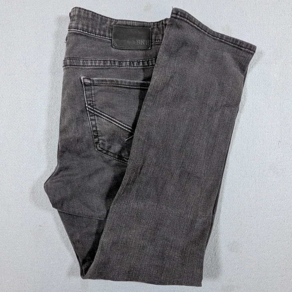 BKE Mason Jeans Mens 36x32 Faded Black Slim Fit Stretch Denim